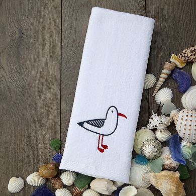 SKL Home 2-piece Seagull Portrait Embroidered Hand Towel Set
