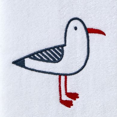 SKL Home 2-piece Seagull Portrait Embroidered Hand Towel Set