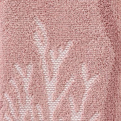 SKL Home 2-piece Ocean Coral Sculpted Jacquard Hand Towel Set