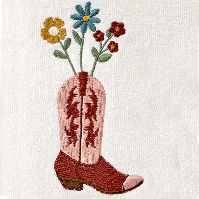 SKL Home 2-piece Flowers In Boot Hand Towel Set