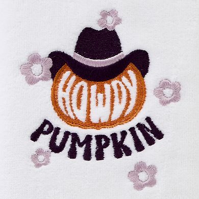 SKL Home 2-piece Howdy Pumpkin Embroidered Hand Towel Set