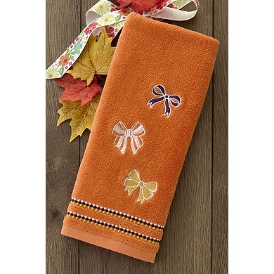 SKL Home 2-piece Tossed Autumn Bows Hand Towel Set