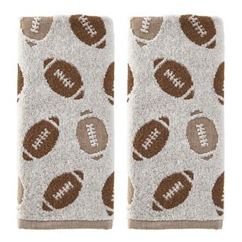 SKL Home 2 pc Football Jacquard Hand Towel Set