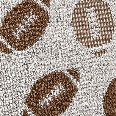 SKL Home 2-piece Football Jacquard Hand Towel Set