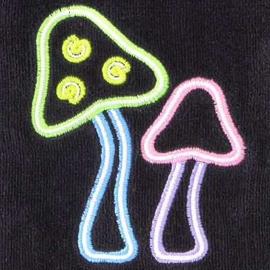 SKL Home 2-piece Neon Mushrooms Embroidered Hand Towel Set