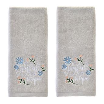 SKL Home Be Joyful In Hope Embroidered Towel Set of 2