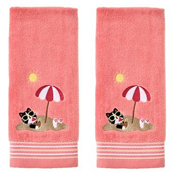 SKL Home Beach Cat Embellished Towel Set of 2