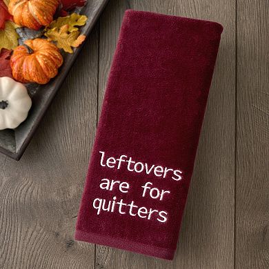 SKL Home Leftovers Quitters Embroidered Towel Set of 2