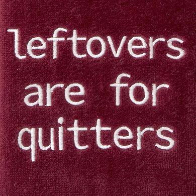 SKL Home Leftovers Quitters Embroidered Towel Set of 2