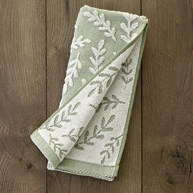SKL Home 2-pc. Leaf Sprig Jacquard Hand Towel Set