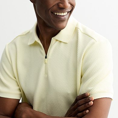 Men's FLX Texture Zipper Polo