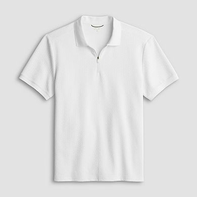 Men's FLX Texture Zipper Polo