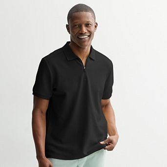Men's FLX Texture Zipper Polo