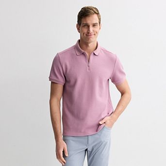 Men's FLX Texture Zipper Polo