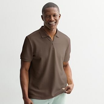 Men's FLX Texture Zipper Polo