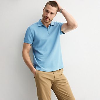 Men's FLX Texture Zipper Polo