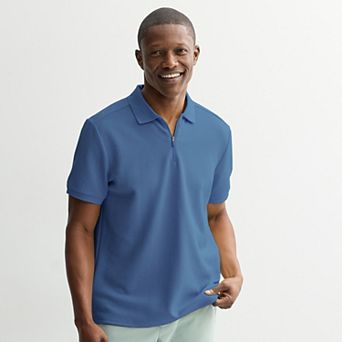 Men's FLX Texture Zipper Polo