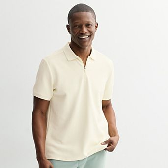 Men's FLX Texture Zipper Polo