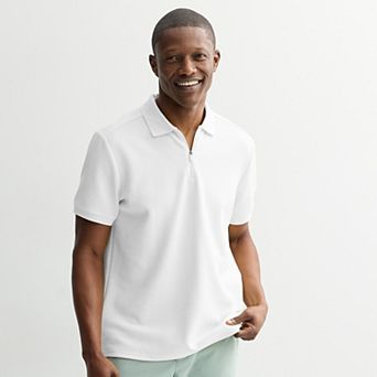 Men's FLX Texture Zipper Polo