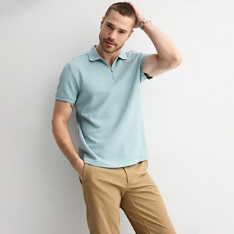Men's FLX Texture Zipper Polo