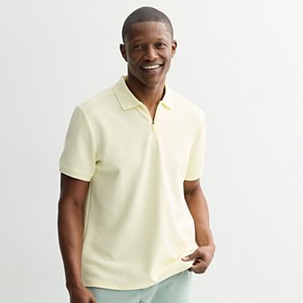 Men's FLX Texture Zipper Polo