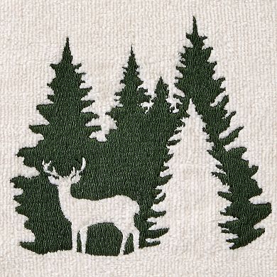 SKL Home 2-pc. Deer Spruce Embroidered Hand Towel Set