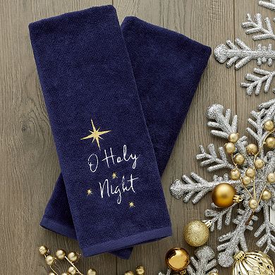 SKL Home 2-pc. O Holy Night Embroidered Christmas Hand Towel Set