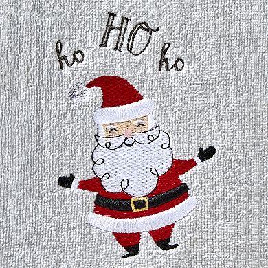 SKL Home 2-pc. Santa Embellished Christmas Hand Towel Set