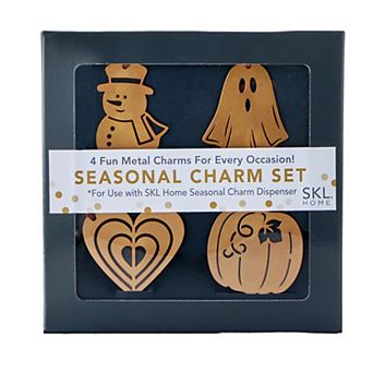 SKL Home 4 pc Seasonal Charm Metal Attachments Set