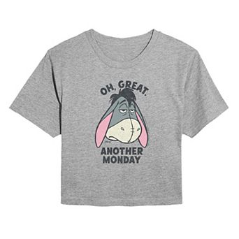 Juniors' Disney's Winnie The Pooh Eeyore Oh Great Cropped Tee