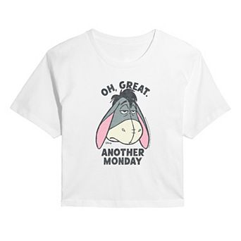 Juniors' Disney's Winnie The Pooh Eeyore Oh Great Cropped Tee