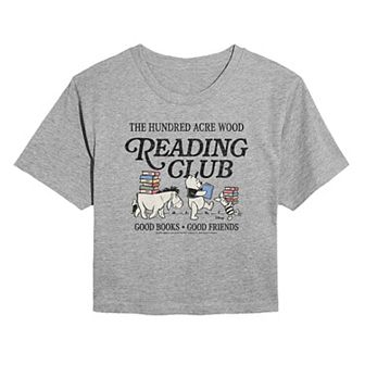 Juniors' Disney's Winnie The Pooh The Hundred Acre Wood Cropped Tee