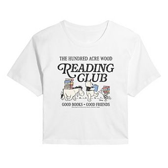 Juniors' Disney's Winnie The Pooh The Hundred Acre Wood Cropped Tee