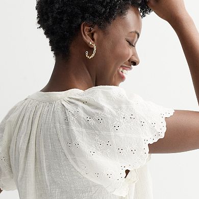 Women's Sonoma Goods For Life® Button Front Top