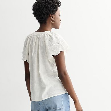 Women's Sonoma Goods For Life® Button Front Top