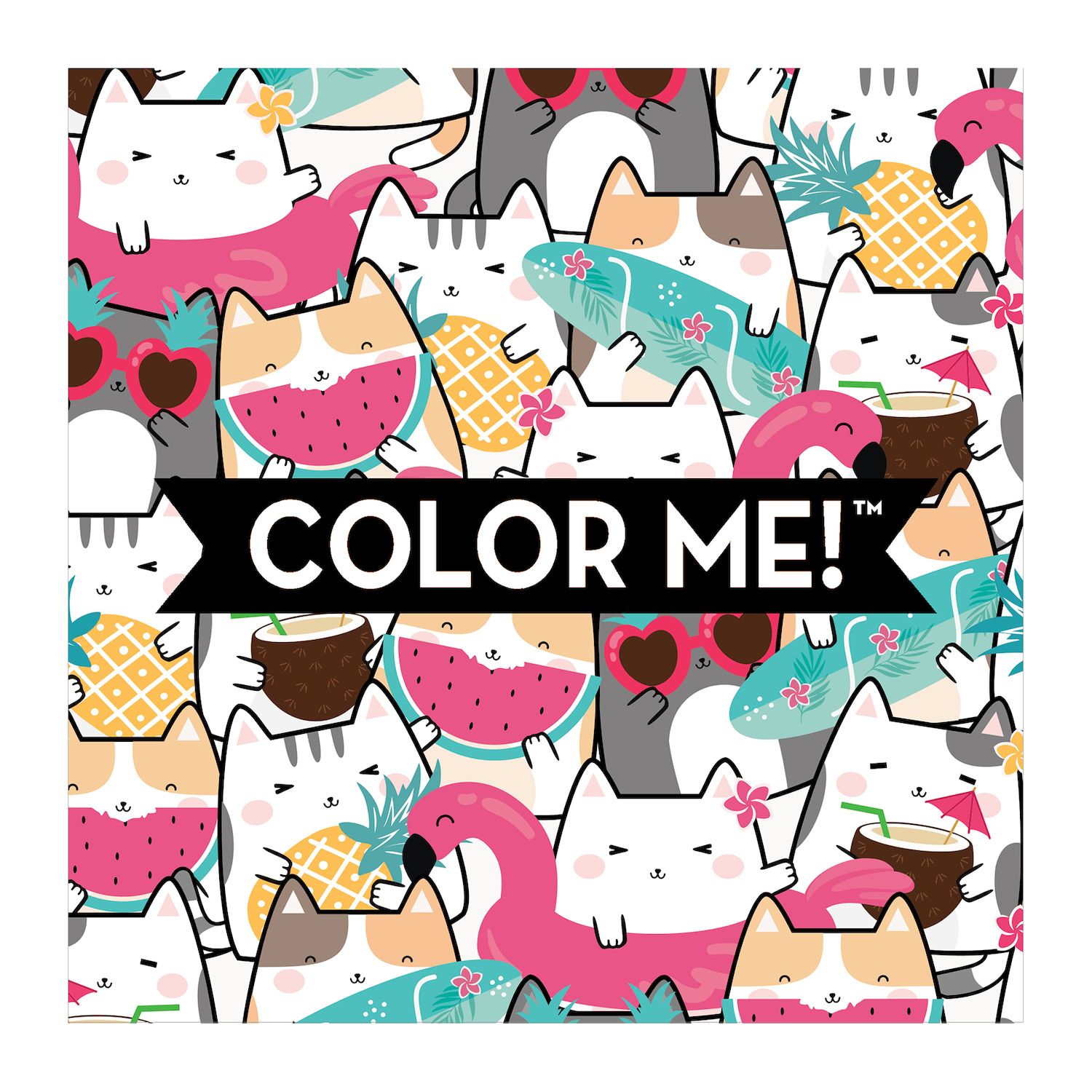Детские игрушки COLOR ME! Summer Cats Coloring Book