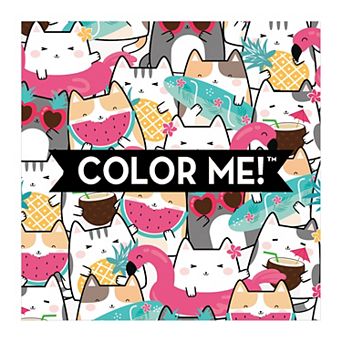COLOR ME! Summer Cats Coloring Book