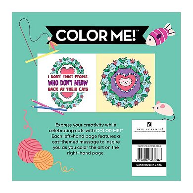 COLOR ME! Summer Cats Coloring Book