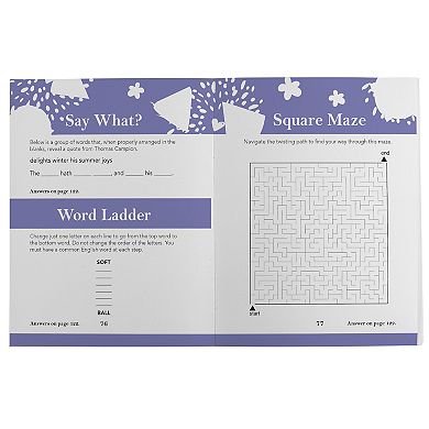 Brain Games Summer Puzzles Activity Book