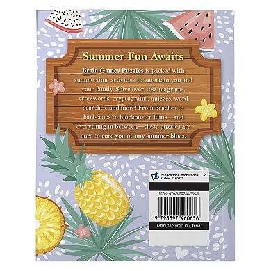 Brain Games Summer Puzzles Activity Book