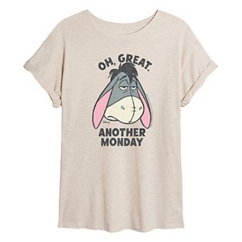 Juniors' Disney's Eeyore Oh Great Oversized Tee