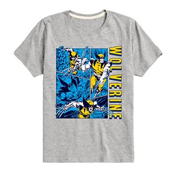 Boys 8-20 Marvel Wolverine Comic Panels Graphic Tee