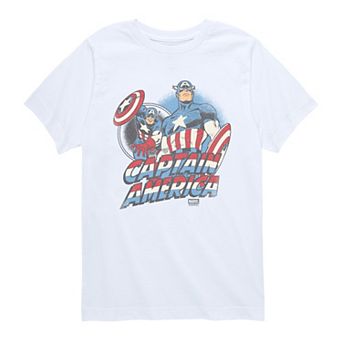 Boys 8-20 Marvel Captain America Retro Graphic Tee