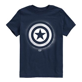 Boys 8-20 Marvel Captain America Logo Graphic Tee