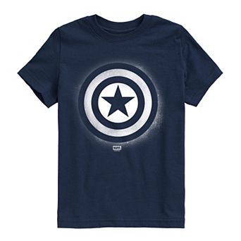 Boys 8-20 Marvel Captain America Logo Graphic Tee