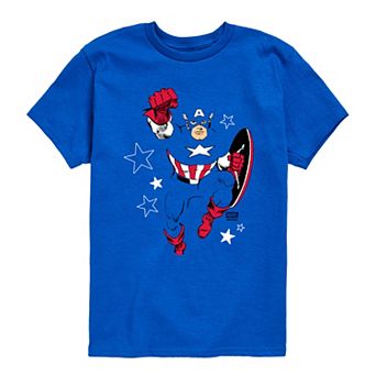Boys 8-20 Marvel Captain America Pose Graphic Tee