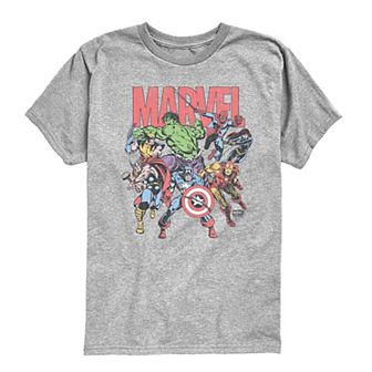Boys 8-20 Marvel Comic Vintage Graphic Tee