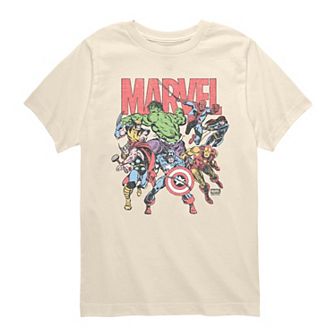 Boys 8-20 Marvel Comic Vintage Graphic Tee