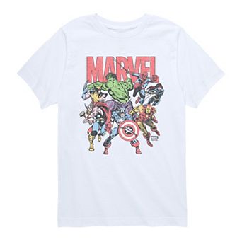 Boys 8-20 Marvel Comic Vintage Graphic Tee