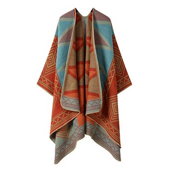 Women's Mellow World Geometric Open-Front Shawl